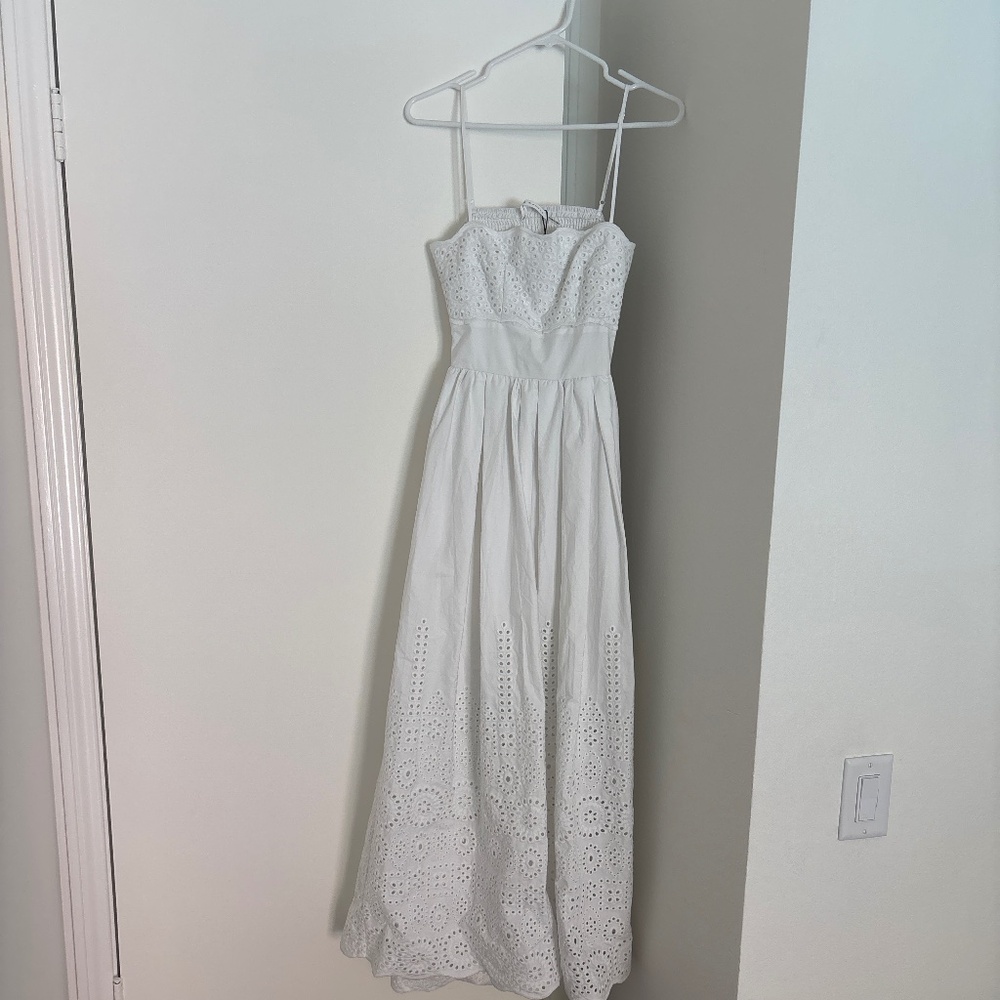 Susana Monaco Embroidered Poplin Open Back Dress - Picture 8 of 10